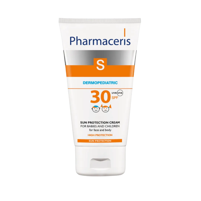 Солнцезащитный детский крем для лица и тела Pharmaceris S SPF50+ 125мл